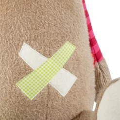 XXL Kuscheltier Bär im Patchworkstil